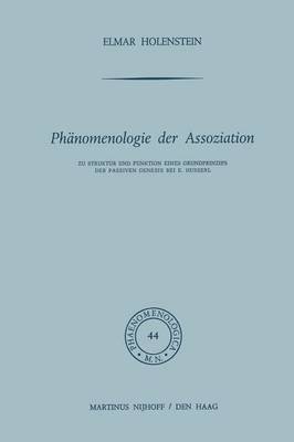Book cover for Phanomenologie Der Assoziation