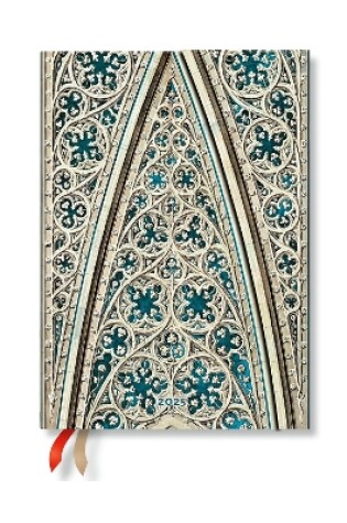 Cover of Vault of the Milan Cathedral (Duomo di Milano) Midi 12-month Horizontal Hardback Dayplanner 2025 (Wrap Closure)