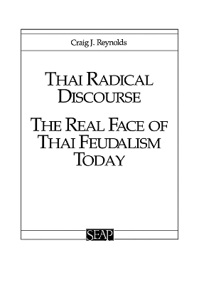 Book cover for Thai Radical Discourse