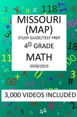 Cover of 4th Grade MISSOURI MAP, 2019 MATH, Test Prep