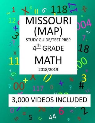 Book cover for 4th Grade MISSOURI MAP, 2019 MATH, Test Prep