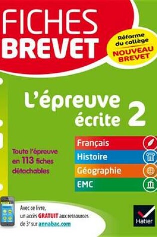 Cover of Fiches Brevet L'Epreuve Ecrite 2