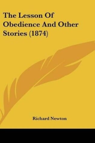 Cover of The Lesson of Obedience and Other Stories (1874)