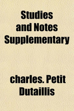 Cover of Studies and Notes Supplementary