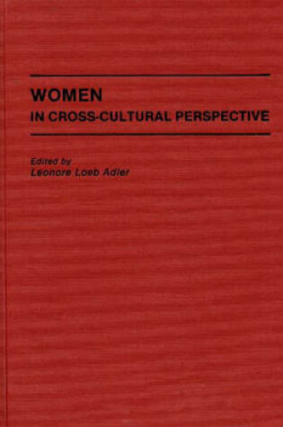 Cover of Women in Cross-Cultural Perspective