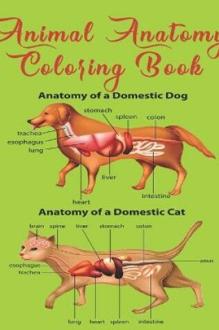 Cover of Animal Anatomy Coloring Book