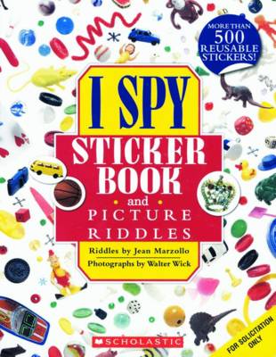 Book cover for I Spy Sticker Book and Picture Riddles