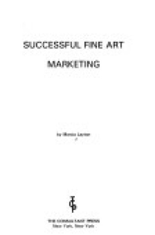 Cover of Successful Fine Art Marketing