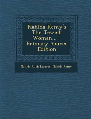 Book cover for Nahida Remy's the Jewish Woman... - Primary Source Edition