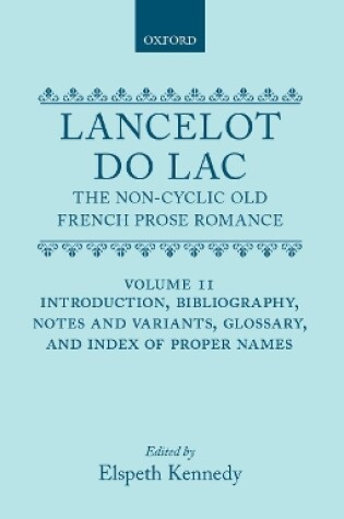 Cover of Lancelot Du Lac V2 C