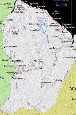 Book cover for Modern Day Color Map of French Guiana Journal