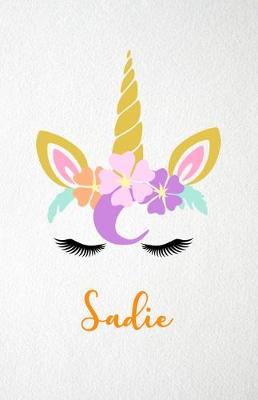 Book cover for Sadie A5 Lined Notebook 110 Pages