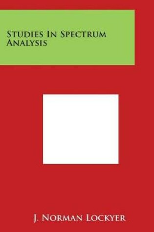 Cover of Studies in Spectrum Analysis