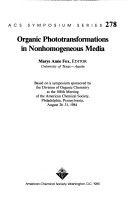 Cover of Organic Phototransformations in Nonhomogeneous Media