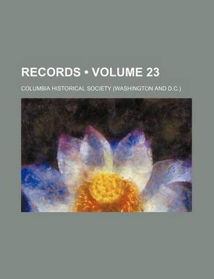 Book cover for Records (Volume 23)