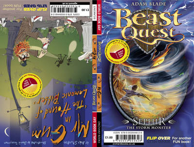 Book cover for Mr. Gum in the Hound of the Lamonic Bibber / Sephir the Storm Monster (Beast Quest)  - World Book Day Stock Pack