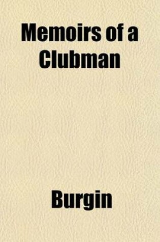 Cover of Memoirs of a Clubman