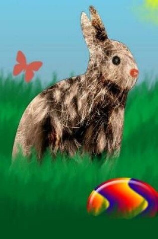 Cover of Journal Easter Bunny Colored Easter Egg Meadow