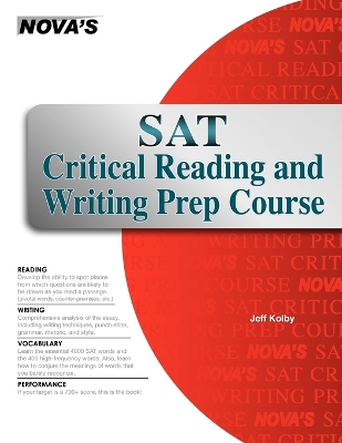 Book cover for SAT Critical Reading and Writing Prep Course