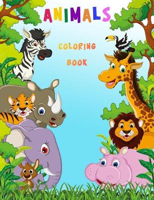 Book cover for Animals Coloring Book