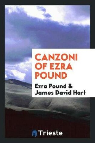 Cover of Canzoni of Ezra Pound
