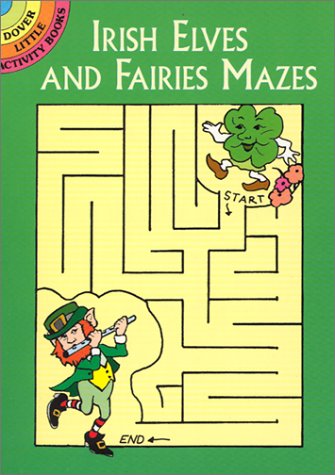 Book cover for Irish Elves and Fairies Mazes