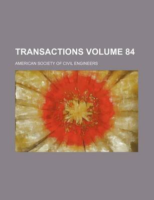 Book cover for Transactions Volume 84