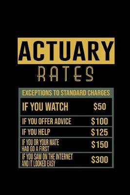 Book cover for Actuary rates