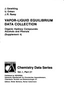 Cover of Vapor-Liquid Equilibrium Data Collection Organic Hydroxy Compounds