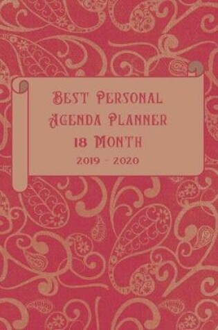 Cover of Best Personal Agenda Planner 18 Month