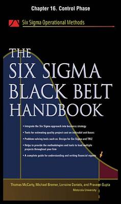 Book cover for The Six SIGMA Black Belt Handbook, Chapter 16 - Control Phase