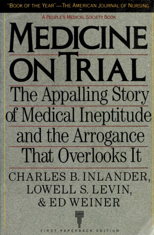 Book cover for Medicine on Trial