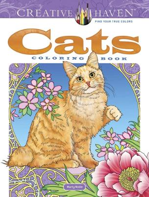 Book cover for Creative Haven Cats Coloring Book