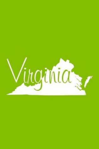 Cover of Virginia - Lime Green Lined Notebook with Margins