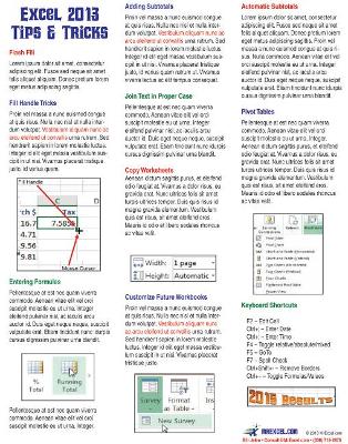 Book cover for Excel 2013 Laminated Tip Card