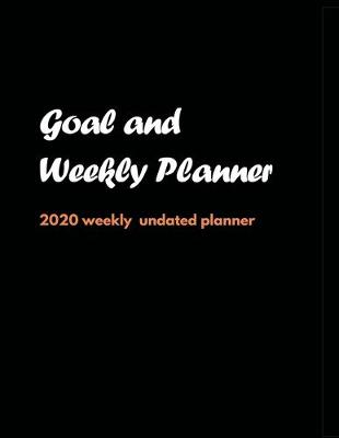 Cover of Goal and Weekly Planner