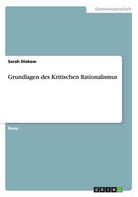 Book cover for Grundlagen des Kritischen Rationalismus