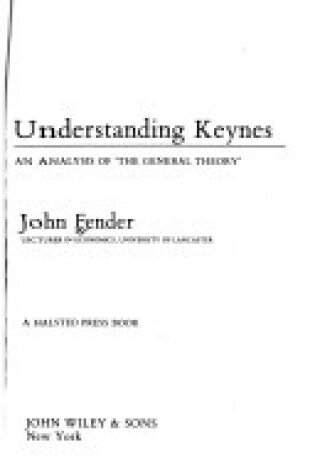 Cover of Understanding Keynes