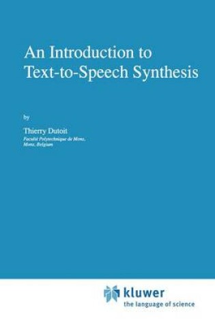 Cover of An Introduction to Text-to-Speech Synthesis