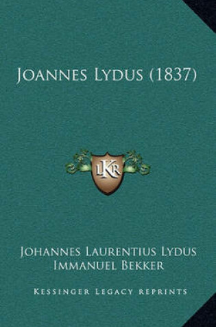 Cover of Joannes Lydus (1837)