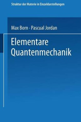 Cover of Elementare Quantenmechanik