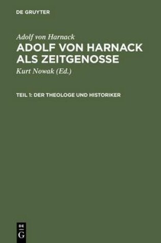 Cover of Adolf Von Harnack ALS Zeitgenosse