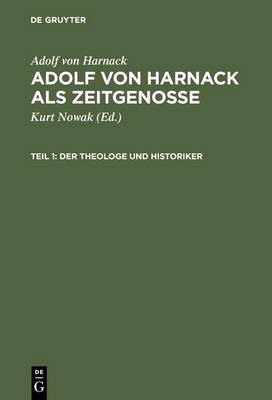 Book cover for Adolf Von Harnack ALS Zeitgenosse