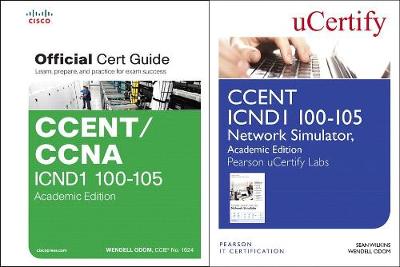 Cover of Ccent Icnd1 100-105 Official Cert Guide and Pearson Ucertify Network Simulator Academic Edition Bundle