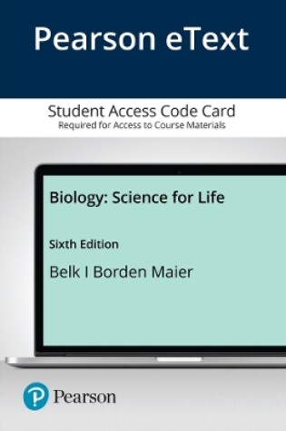 Cover of Pearson eText Biology