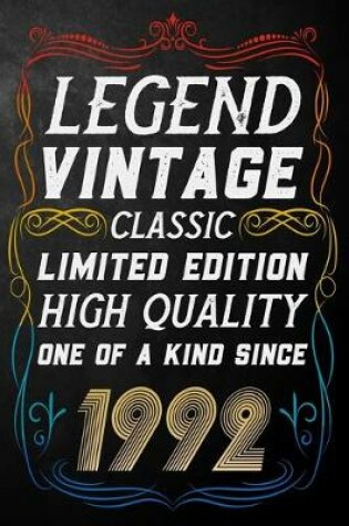 Cover of Legend Vintage Classic Limited Edition High Quality One Of A Kind Since 1992