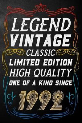 Book cover for Legend Vintage Classic Limited Edition High Quality One Of A Kind Since 1992