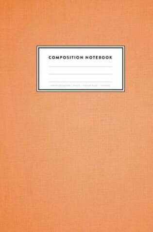 Cover of Composition Notebook - Canvas Collection, 8.5 x 11, College Ruled, 100 pages