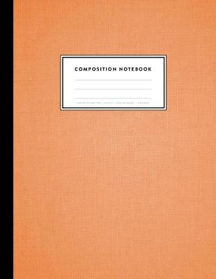 Book cover for Composition Notebook - Canvas Collection, 8.5 x 11, College Ruled, 100 pages