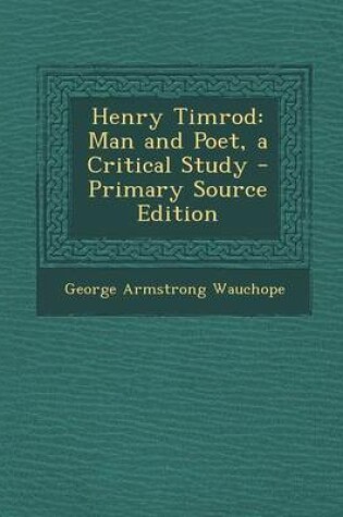 Cover of Henry Timrod